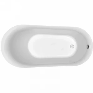 Ванна акриловая отдельностоящая Aquatek Лагуна белый глянцевый AQ-K133778WT 170х78 см