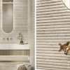 Плитка настенная Porcelanosa Таранто Бианко Канал / Taranto Bianco Canal матовая белая 100371163 150х59,6 см