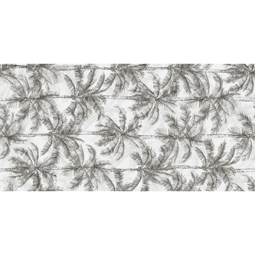 Керамогранит Rondine Ludo Bianco Dec Palmetta Ret матовый белый J91059 120х60 см