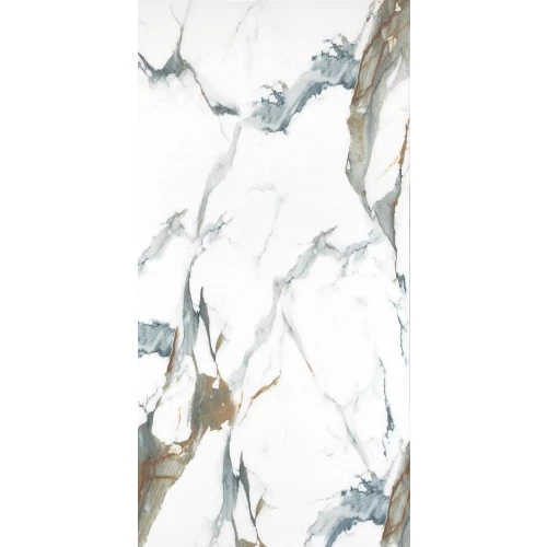 Керамогранит Etili Seramik Mira Green Polished глянцевый белый ETI80540 120х60 см