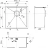 Мойка кухонная Zorg Inox X X-4444 44х44 см