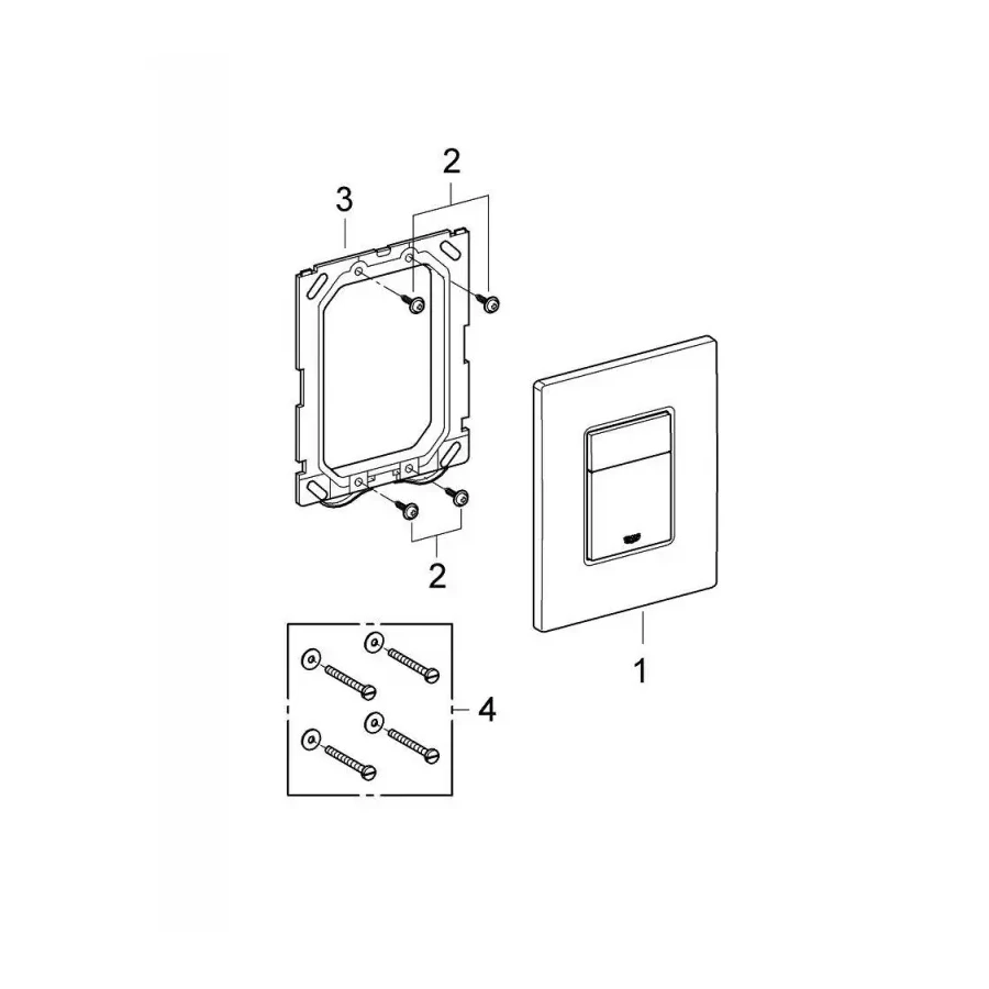 Клавиша смыва Grohe Skate Cosmopolitan 38732000