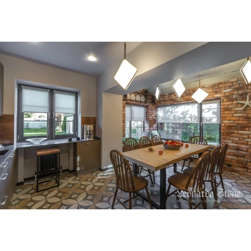 Плитка под кирпич Leonardo Stone Мадрид 490 25-28х7-8х1,7 см