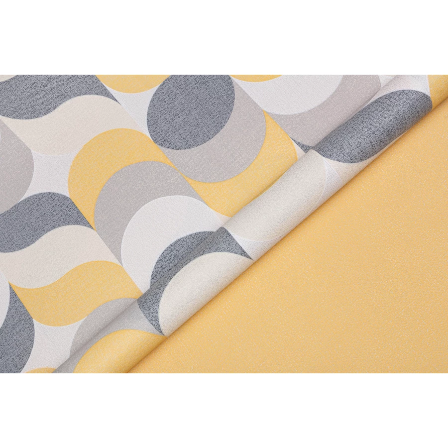 Обои флизелиновые Palitra Home Confetti HomeColor жёлтые HC31185-34 1,06х10,05 м
