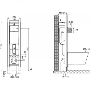 Инсталляция для унитаза Jacob Delafon E33130RU-NF