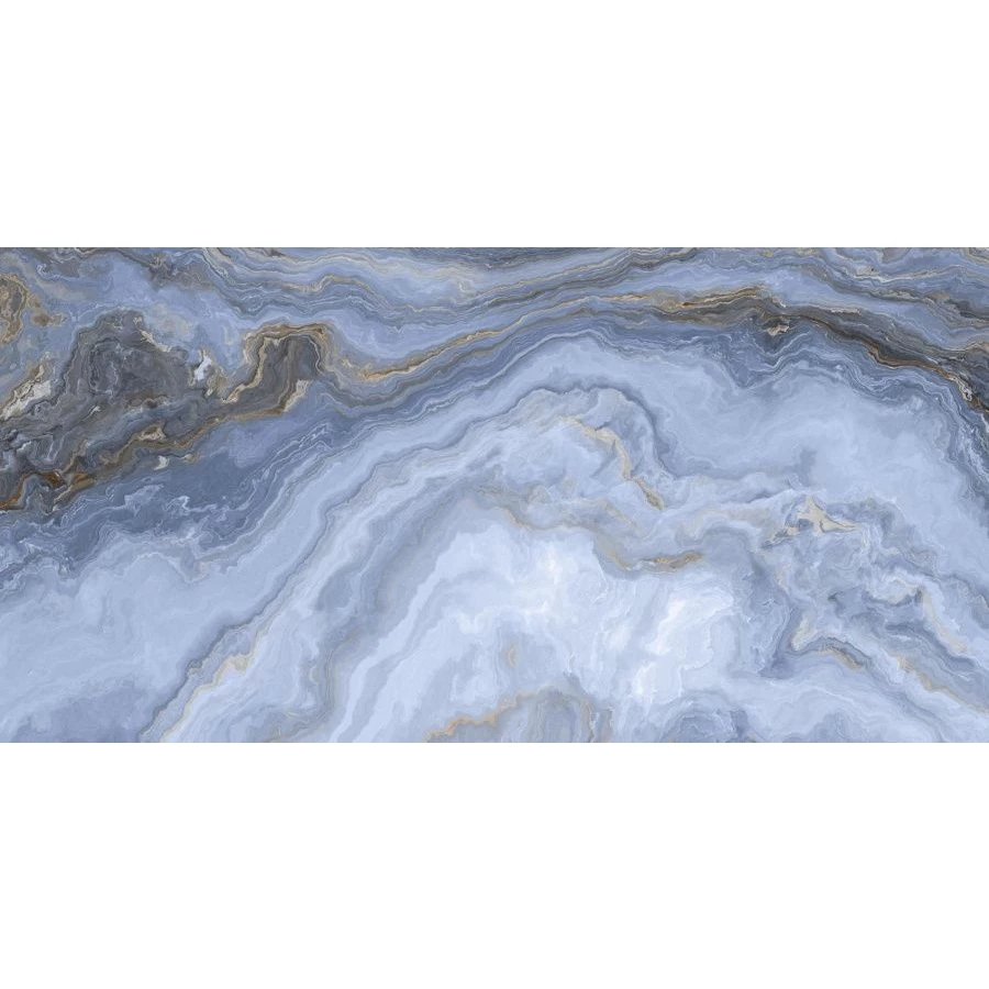 Керамогранит Neodom Luxury Arabesque Blue Polished голубой N20354 120x60 см