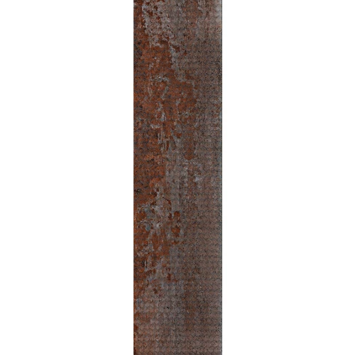 Керамогранит Serenissima Construire Metallo Ruggine Strong Ret матовый коричнево-серый 120х30 см