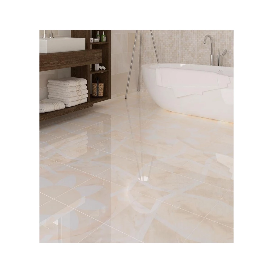 Керамогранит Kerranova Onice Milky Lapp K-95/LR 60x60х0,9 см