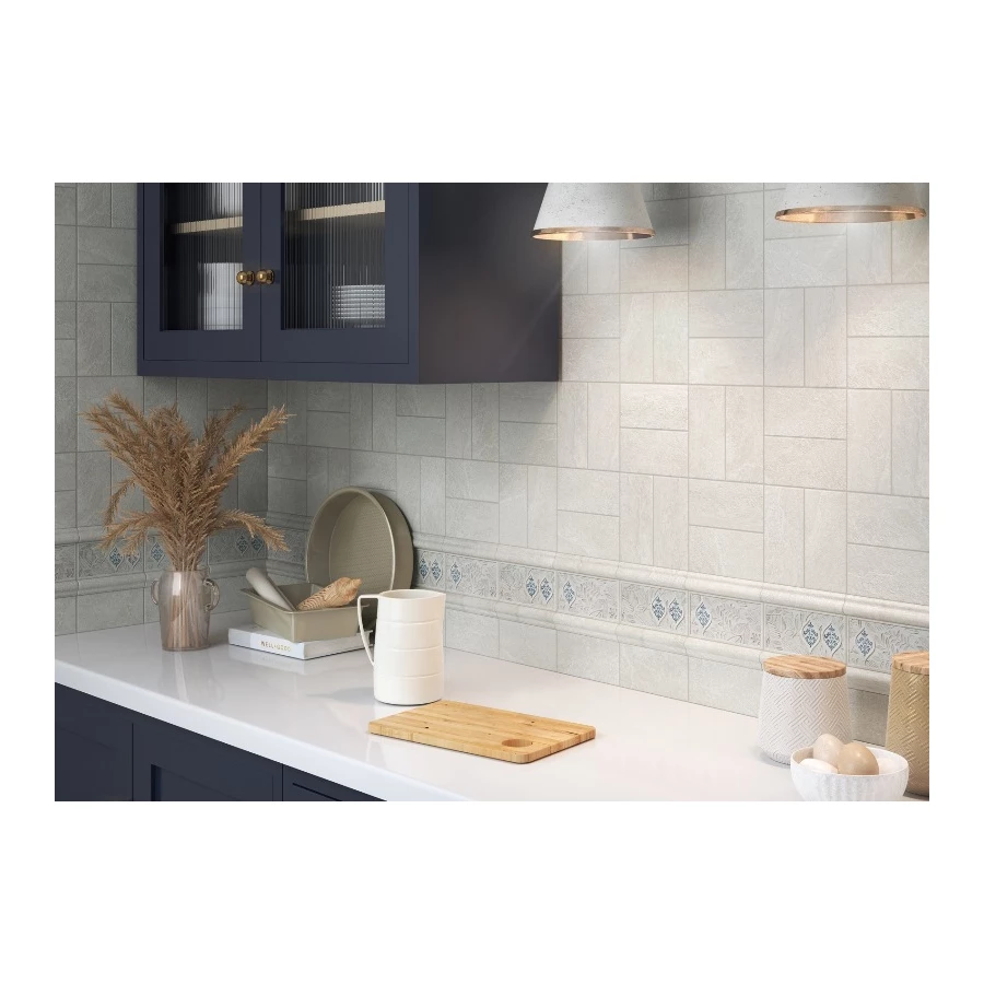 Плитка настенная Kerama Marazzi Сиена серый светлый матовый 16085 15х7,4 см