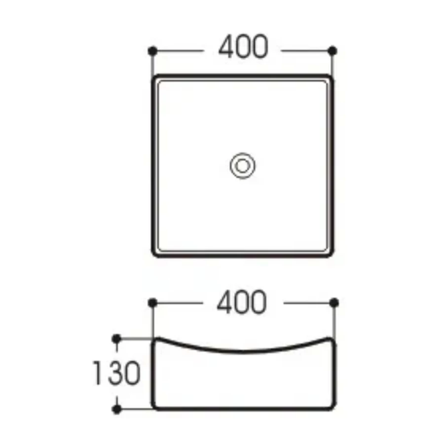 Раковина Aquatek для установки на столешницу AQ5516-00 40х40 см
