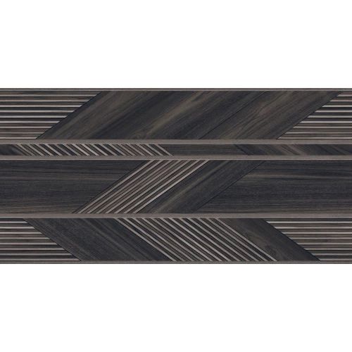 Керамогранит Infinity Ceramic Hazzel Wood Black Matt матовый черный 120х60 см