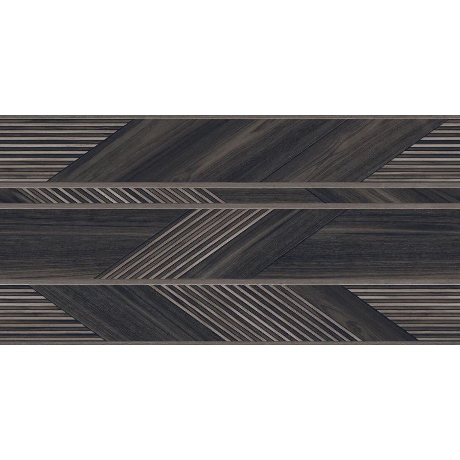 Керамогранит Infinity Ceramic Hazzel Wood Black Matt матовый черный 120х60 см
