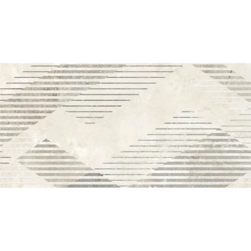 Плитка керамическая Azori Торренте Декор Линии / Torrente Decor Lineas матовая светло-серая 00-00109948 63х31,5 см