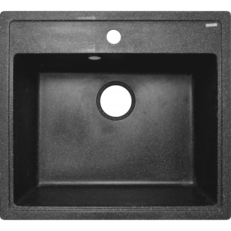 Кухонная мойка Azario Litos искусственный мрамор цвет черный CS00078325 57x50.5x20 см