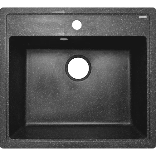 Кухонная мойка Azario Litos искусственный мрамор цвет черный CS00078325 57x50.5x20 см
