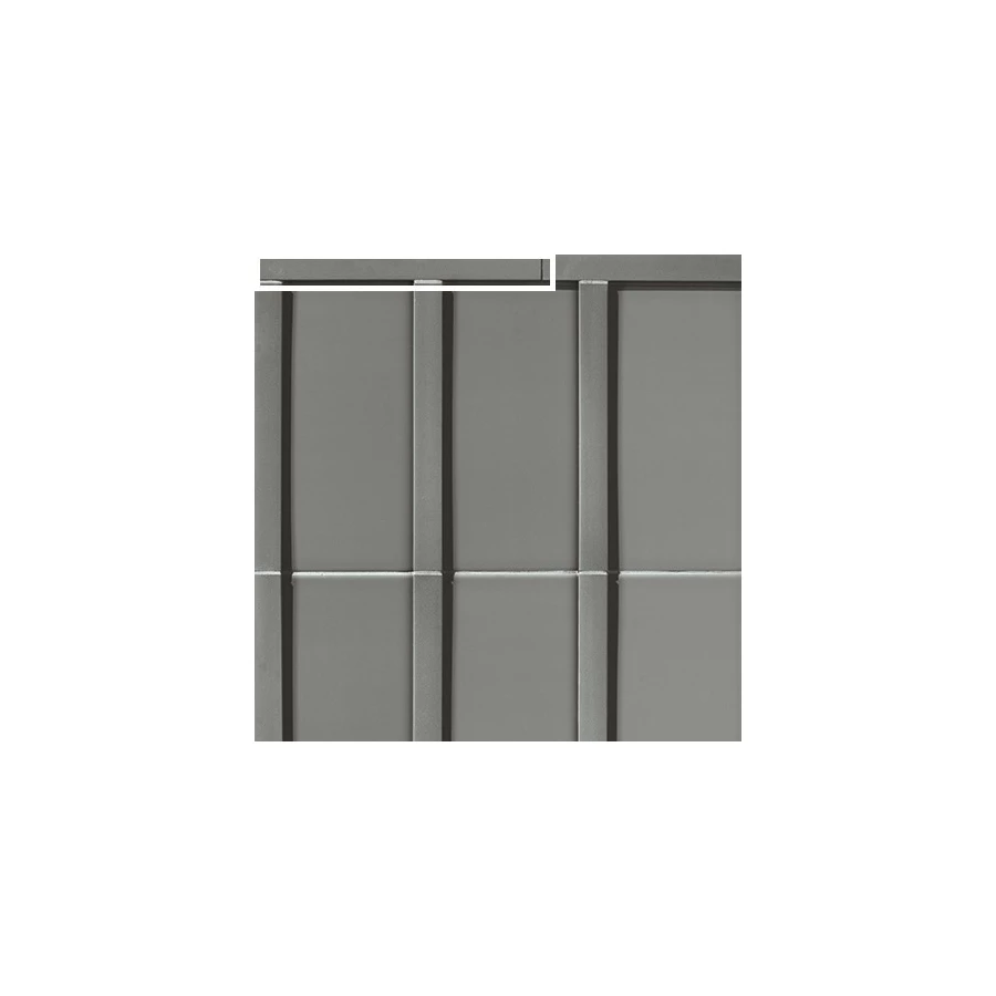 Керамогранит Mutina Мотиво Лиместоне Терминале / Motivo Limestone Terminale матовый серый BOVTER06 28х2,8 см