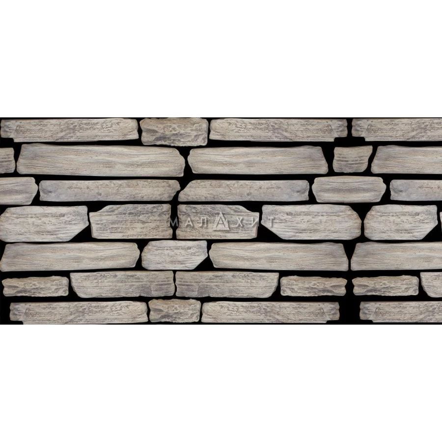 Искусственный камень Малахит Каньон 01-05 разноразмерный толщиной 2,5-3 см