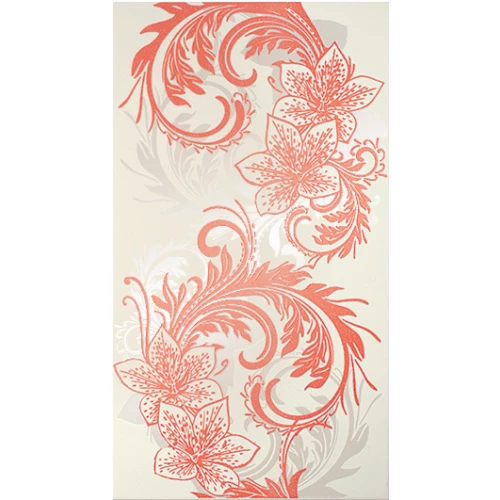 Декор Lasselsberger Ceramics Азур Крем бело-алый 1645-0052 25х45 см