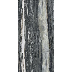 Керамогранит Creanza Brazzilian Black Shape+Glue Art 3D-глазурь матовый чёрный SH1002-G 120х60 см