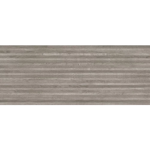 Плитка настенная Porcelanosa Гент Лине 3Д Силвер / Gent Line 3D Silver матовая серая 100337319 150х59,6 см