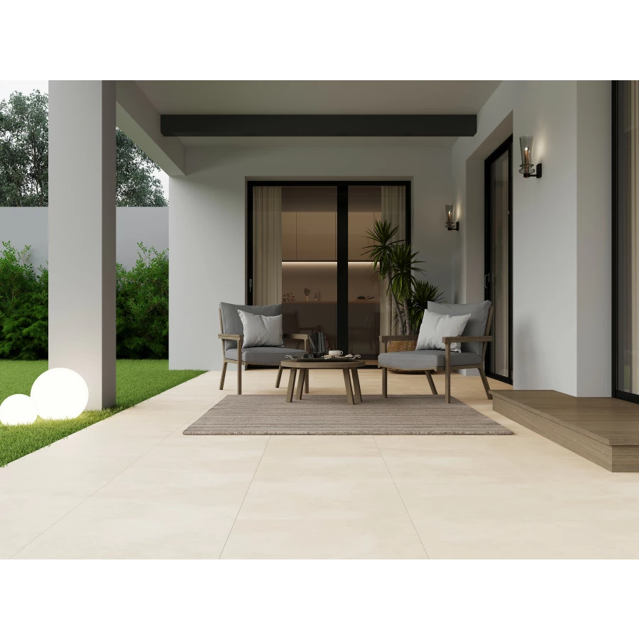 Керамогранит Cersanit Studio ректификат рельеф матовый бежевый A17982 59,8x59,8 см