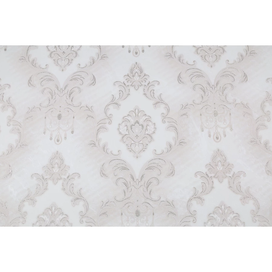 Обои флизелиновые Palitra Home Ornament HomeColor белые HC31215-11 1,06х10,05 м