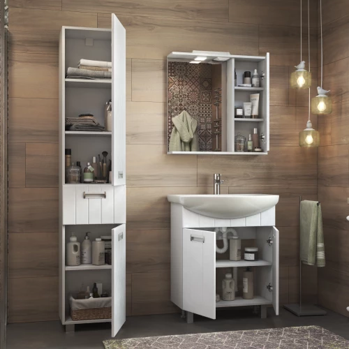 Зеркало шкаф Vigo Diana 600 навесной правый со спотом z.DIA.60.R.El 60x70 см