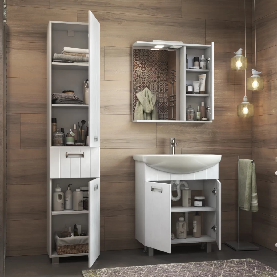 Зеркало шкаф Vigo Diana 600 навесной правый со спотом z.DIA.60.R.El 60x70 см