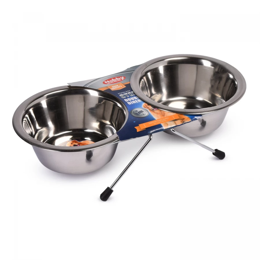 Подставка с двумя мисками Nobby металл 2х0,35 л