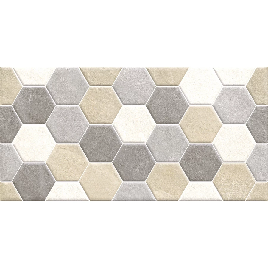 Плитка настенная ALMA Ceramica Savoy рельефная матовая многоцветная TWA3060SAV47 60х30 см