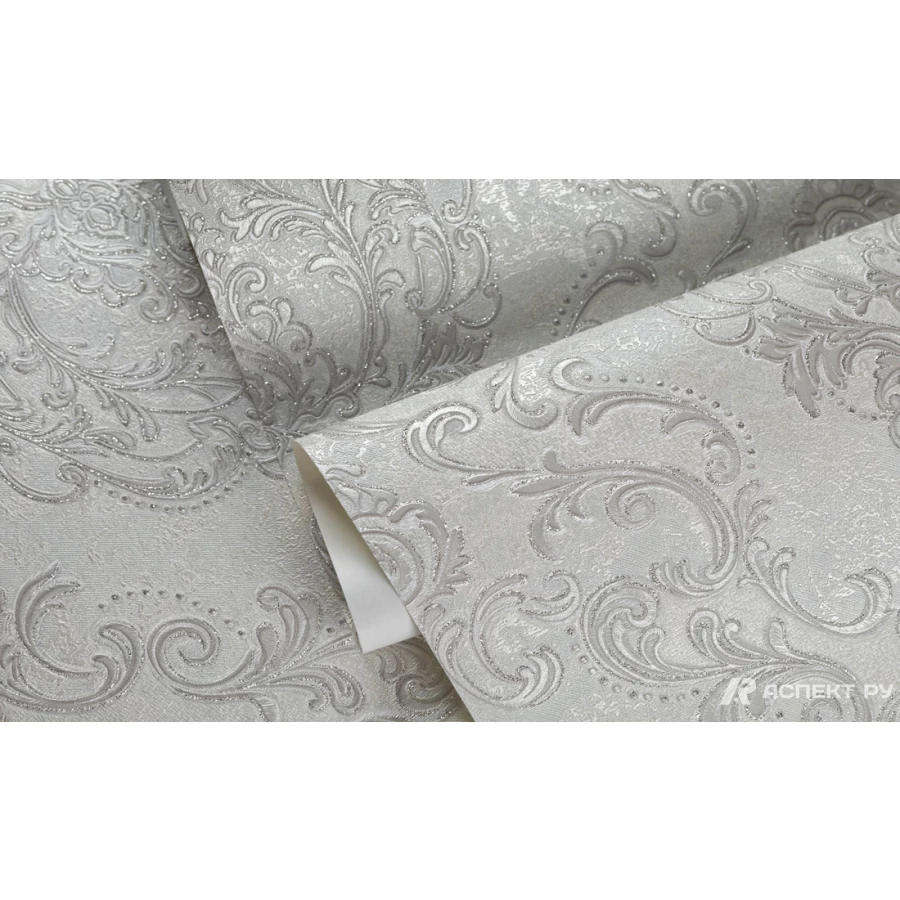 Обои флизелиновые Аспект Эмилия Серый 70556-14 1,06х10,05 м