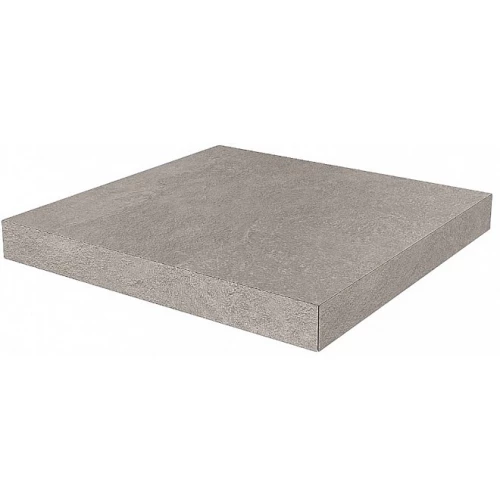 Ступень угловая клееная из керамогранита Kerama Marazzi Про Стоун матовая серая DD600420R/GCA 33x33 см