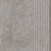 Ступень Paradyz Carrizo Grey Stopnica Prosta Struktura Mat B1a матовая серая 60х30 см