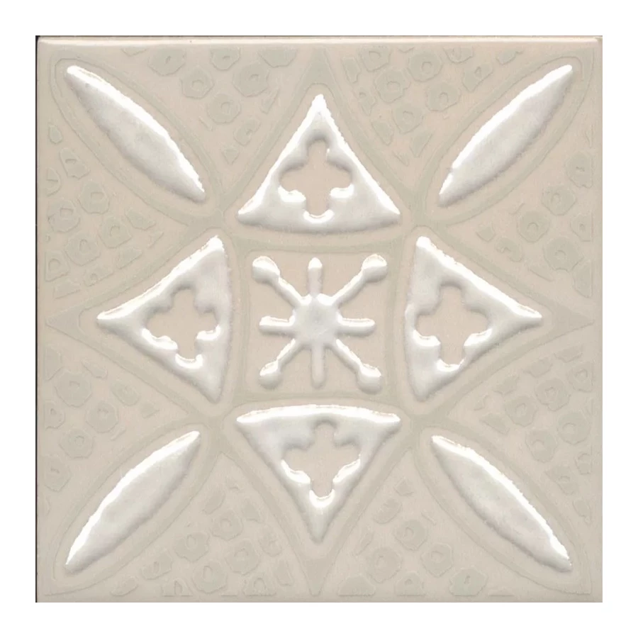 Плитка настенная Kerama Marazzi Бахия 2 Декор глянцевый светло-бежевый KMD3STA017GN 9,8x9,8 см