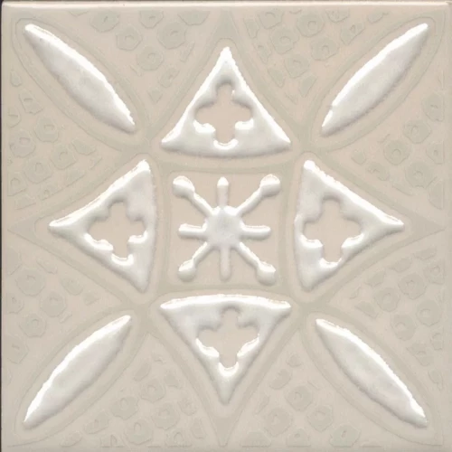 Плитка настенная Kerama Marazzi Бахия 2 Декор глянцевый светло-бежевый KMD3STA017GN 9,8x9,8 см