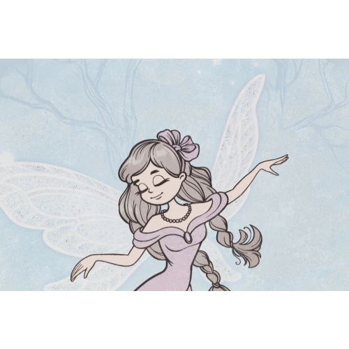 Обои флизелиновые Palitra Home Mary Fairy HomeColor голубые HC72343-65 1,06х10,05 м