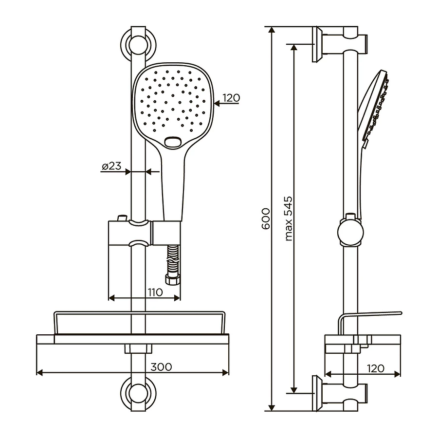 Душевой комплект Dorff Prime D0140000