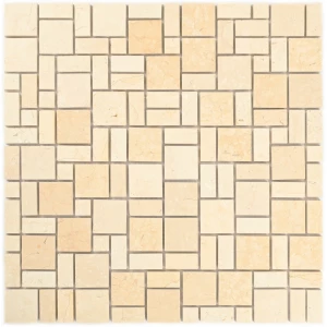 Мозаика Bonaparte Каменная мозаика Venice матовая бежевая 30,5х30,5 см