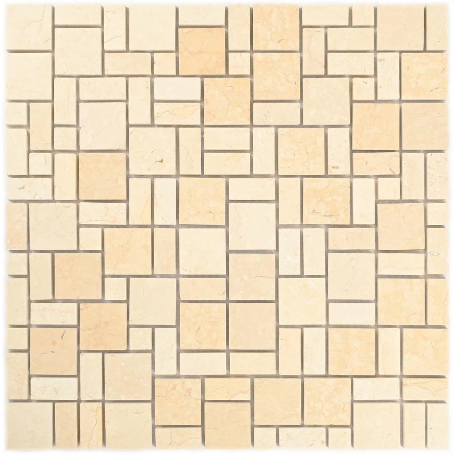 Мозаика Bonaparte Каменная мозаика Venice матовая бежевая 30,5х30,5 см