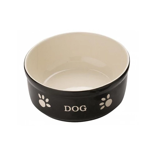 Миска Nobby Dog черная с рисунком керамика 0,24 л 