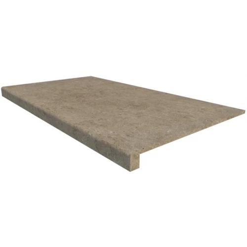 Ступень фронтальная из керамогранита Italon Шейп Грэй / Shape Grey матовая серая 620070000095 60х33 см