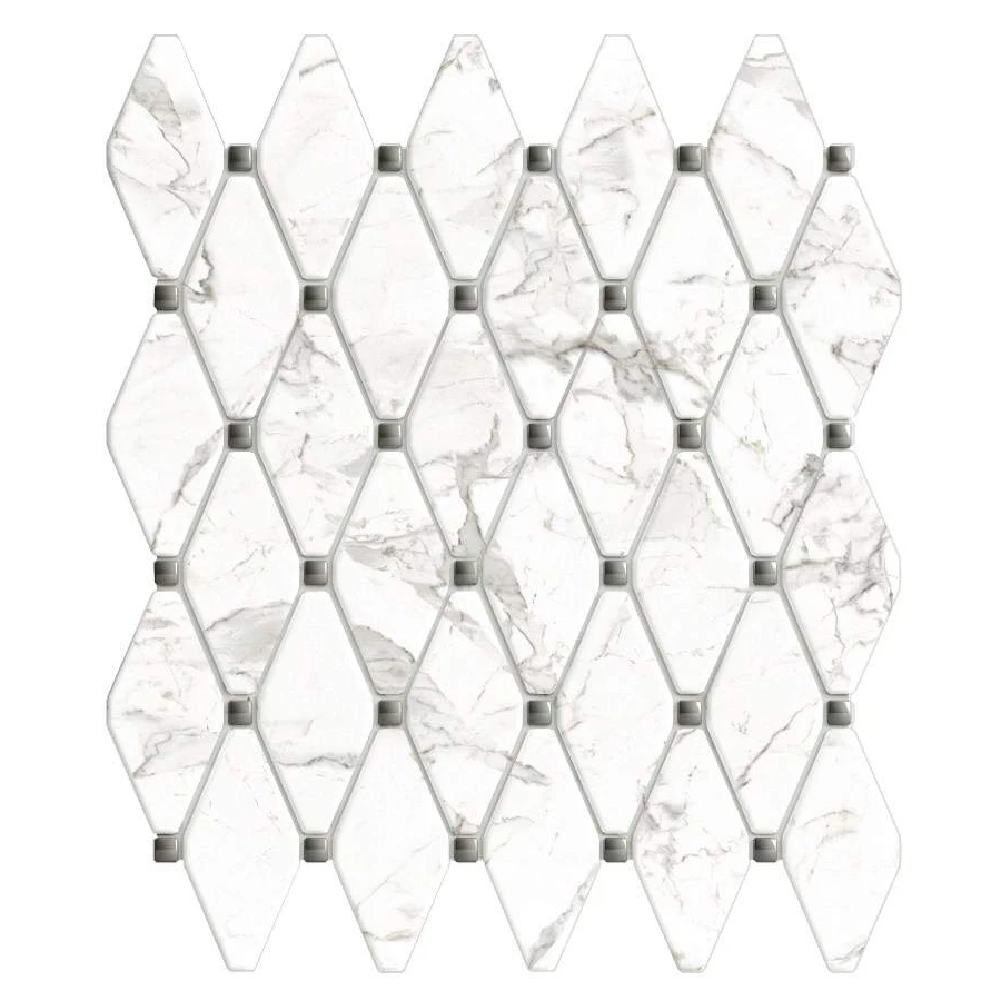 Мозаика Vallelunga & Co. Calacatta Vi.Esagona матовая белая G2040301 37x32 см