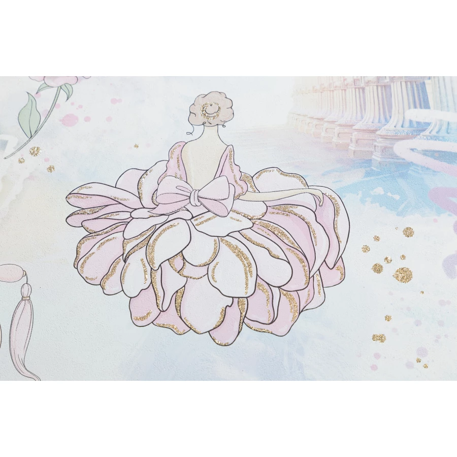 Обои флизелиновые Palitra Home HomeColor Ballet голубые HC71905-66 1.06х10.05 м