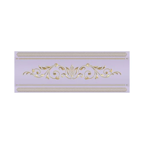 Бордюр объемный 1721 Ceramique Imperiale Сетка кобальтовая 13-01-1-24-43-57-685-0 сиреневый 10х25 см