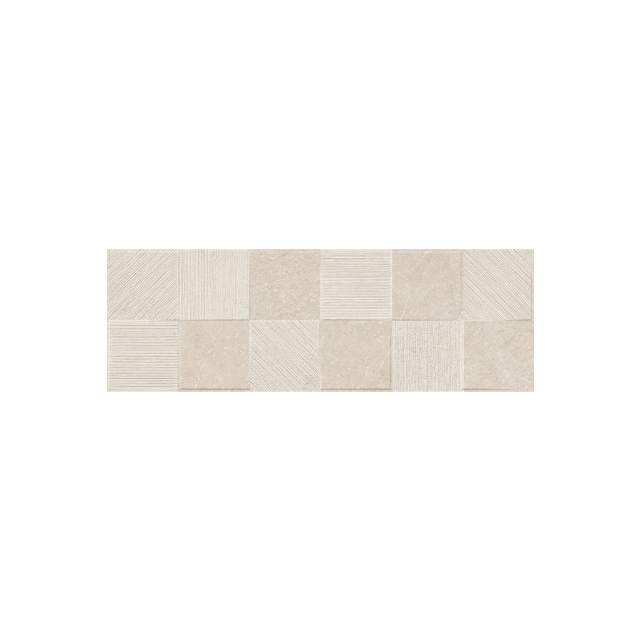 Плитка настенная Ragno Marazzi Eterna Blanco Struttura Quadro 3D rett R8HU 90х30 см