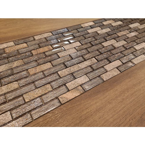 Мозаика из стекла и натурального камня LeeDo Ceramica Corcovado коричневый 29,8x29,8 см