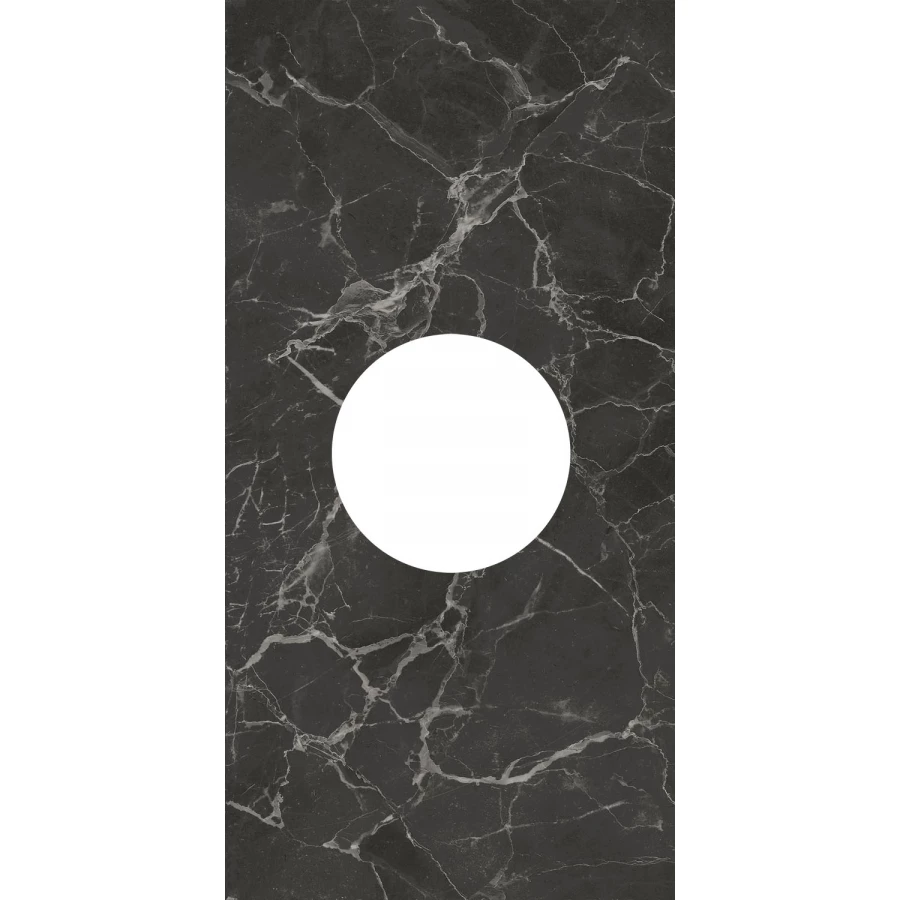 Декор Kerama Marazzi Коррер наборный глянцевый чёрный ID160 60x30 см