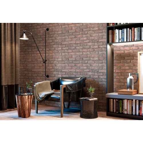 Обои флизелиновые Palitra Home Brick Loft HomeColor красные HC72192-54 1,06х10,05 м