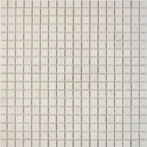 Мозаика Pixel mosaic Мрамор Thassos чип 15x15 мм сетка Полированная Pix 294 30,5х30,5 см