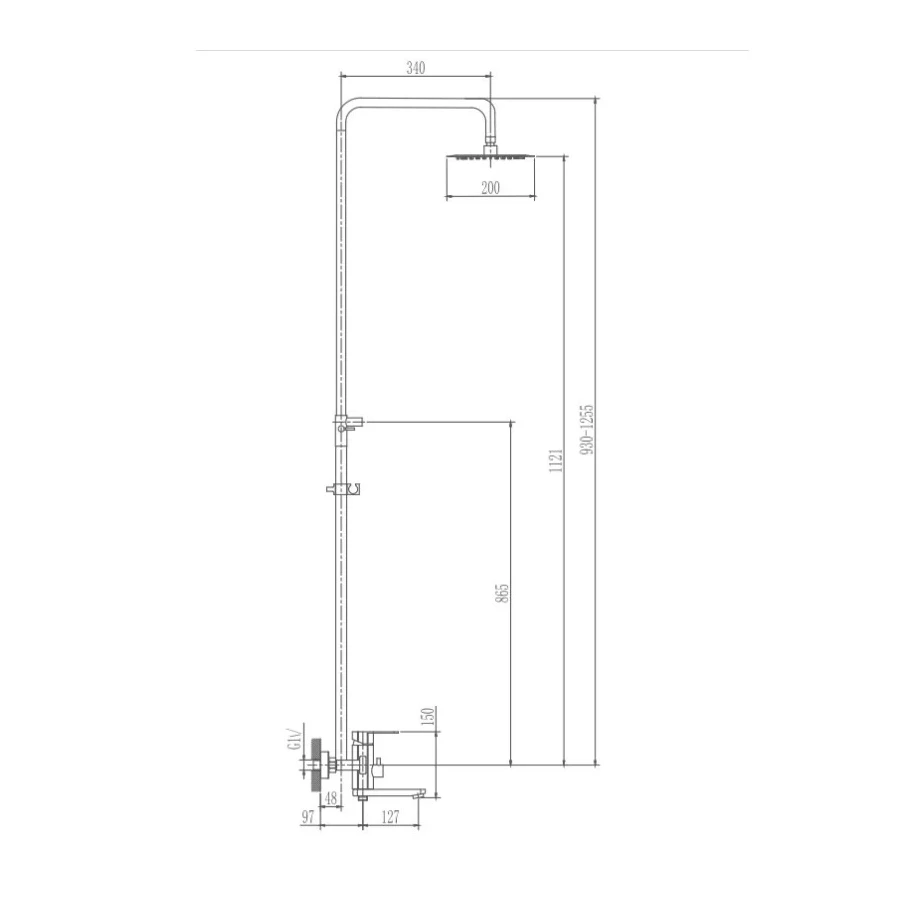 Душевая система Haiba HB24806